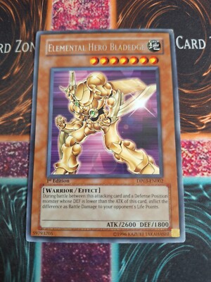 Yu-Gi-Oh! Elemental Hero Bladedge DP03-EN002 Rare 1st Edition Lightly Played-image