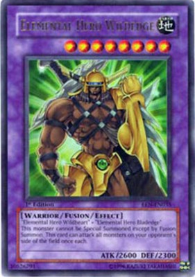 Heavily Played Elemental Hero Wildedge - EEN-EN035 - Ultra Rare - Unlimited Edit-image
