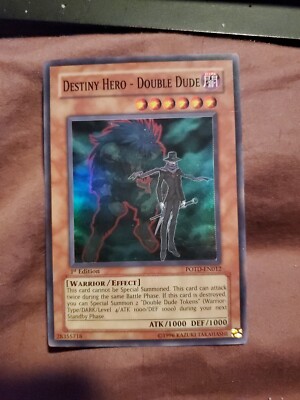 1x (EX) Destiny Hero - Double Dude - DP05-EN005 - Rare - 1st Edition  YuGiOh-image
