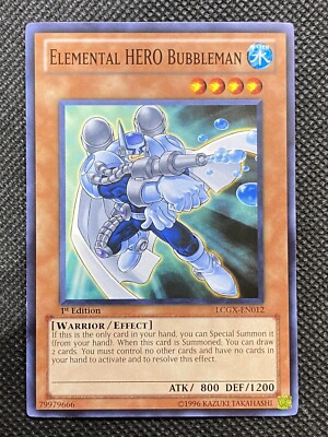 YuGiOh! Elemental HERO Bubbleman LCGX-EN012 Common 1st Edition VLP-image