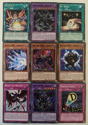 YuGiOh 9 Card Destiny HERO and Related Card Set/Lot-image