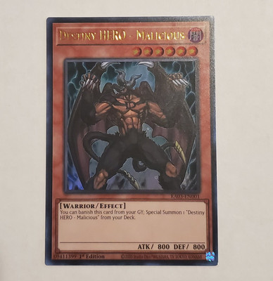 Destiny HERO - Malicious Ultra Rare Quarter Century Bonanza 1st Edition-image