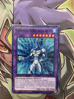 SGX4-ENA21 Elemental Hero Aqua Neos Common 1st Edition NM Yugioh Card-image