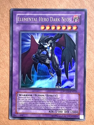 yugioh Elemental Hero Dark Neos POTD-EN033 Unlimite Edition Ultra Rare Near Mint-image