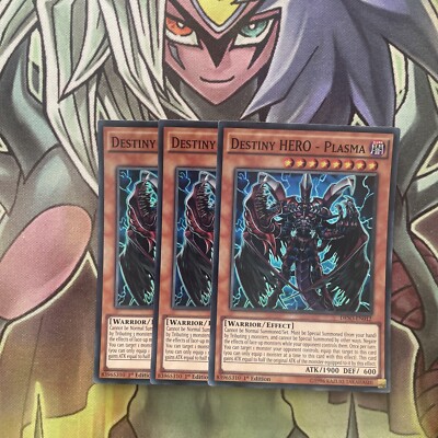 DESO-EN012 x3 Destiny HERO - Plasma Super Rare Excellent Condition Yugioh-image