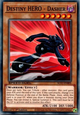 Destiny HERO - Dasher SGX1-ENB05 Speed Duel GX: Duel Academy Box 1st Edition-image