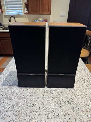 VINTAGE FISHER MS-710 BOOK SHELF SPEAKERS PAIR HiFi / HT  TESTED & SOUND GREAT!!-image