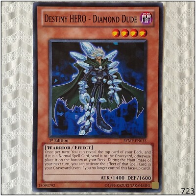 Destiny Hero - Diamond Dude - RYMP-EN033 - Common 1st Edition Yugioh-image