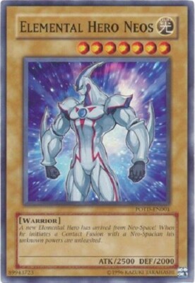 Yugioh - Elemental HERO Neos - NM - Free Holo Card-image