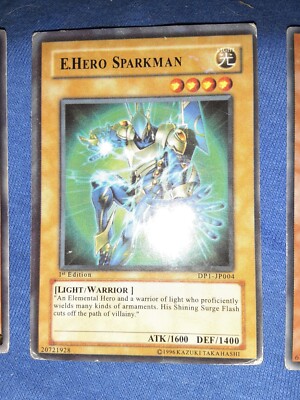 1996 Elemental HERO Sparkman Yu-Gi-Oh! Card RARE DP1-JP004 Common 1ST EDITION-image