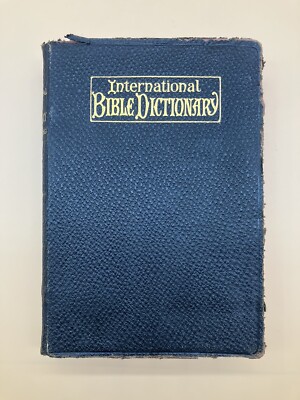 Antique Bible Dictionary Self-Pronouncing 500 Illustrations & Maps 1912 Leather-image
