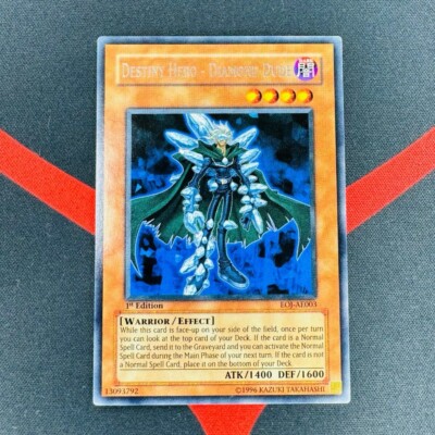 Yu-Gi-Oh! Destiny Hero Diamond Dude EOJ-AE003 1st Edition Rare Asian English EX-image