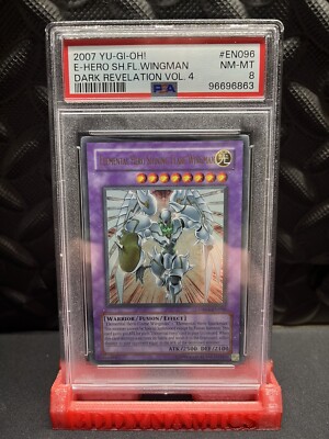Yugioh Elemental Hero Shining Flare Wingman DR04-EN096 PSA 8 NM-MT 🔥-image