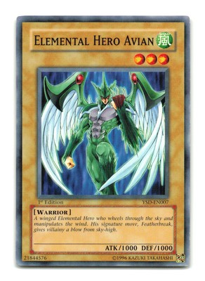 Elemental Hero Avian - YSD-EN007 1st Edition - YuGiOh-LP-image