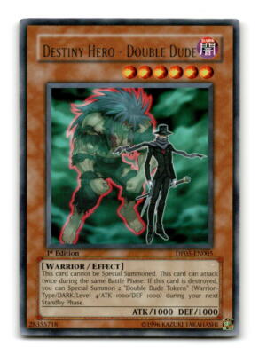 Destiny Hero - Double Dude - DP05-EN005 1st Edition Rare - YuGiOh-LP-image