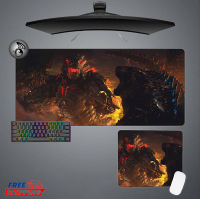 Godzilla vs MechaGodzilla Art Mouse Pad With NonSlip Rubber Base Desk Mat-image