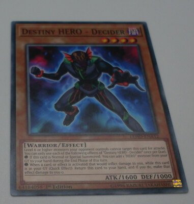 Yu-Gi-Oh Card - Destiny HERO - Decider - Warrior / Effect - Yugioh New-image