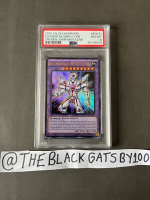 ELEMENTAL HERO CORE ULTRA RARE JUMP-EN071 YUGIOH PSA 8 NM - MT LIMITED EDITION-image