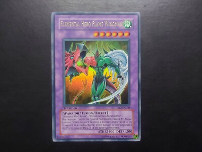 Yugioh - Elemental Hero Flame Wingman TLM-EN035 Ultra Rare 1st Edition-image