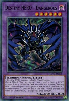 Destiny HERO - Dangerous - COTD-EN096 - Common - 1st Edition - Moderately Played-image