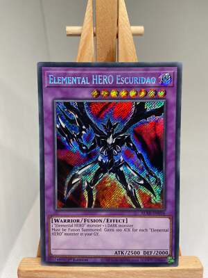 Elemental HERO Escuridao - Secret Rare 1st Edition BLAR-EN056 - NM - YuGiOh-image