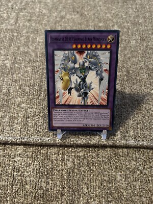 YuGiOh! Card Elemental HERO Shining Flare Wingman BLC1-EN139 1st Edition-image