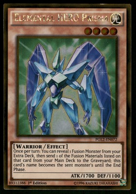 Yugioh! Elemental HERO Prisma PGL2-EN072 Gold Rare-image