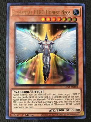 Yu-Gi-Oh TCG #LDS3-EN102 Elemental HERO Honest Neos 1st Edition Ultra Rare NM-image