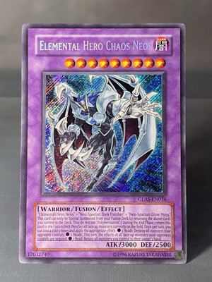 Elemental Hero Chaos Neos - Unlimited - Secret Rare - GLAS-EN036 NM - Yu-Gi-Oh!-image