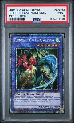 2024 YU-GI-OH! RA03-QUARTER CENTURY BONANZA ELEMENTAL HERO FLAME WINGMAN PSA 9-image