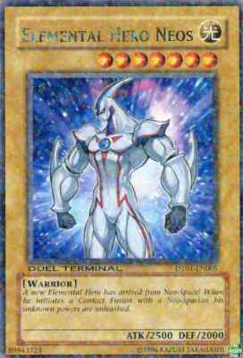 Yugioh! LP Elemental Hero Neos - DT01-EN005 - Rare - Duel Terminal Lightly Playe-image