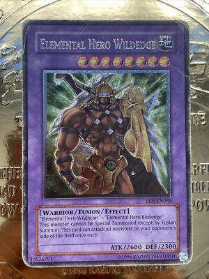 Elemental Hero Wildedge Ultimate Rare Een-en035 Wear On Card (1)-image