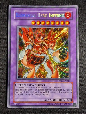 Yugioh - Elemental HERO Inferno PP02-EN010 Secret Rare MP-image
