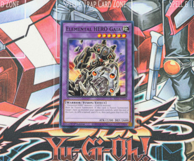 YuGiOh Elemental HERO Gaia BLC1-EN154 1st Edition Common-image