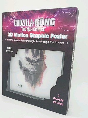 Godzilla x Kong The New Empire 3D Motion Lenticular Graphic Poster 8×10 Wall Art-image