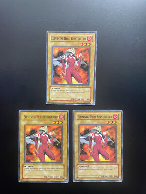 Yugioh Elemental Hero Burstinatrix DP1-EN002 Common Unlimited Edition Damaged X3-image