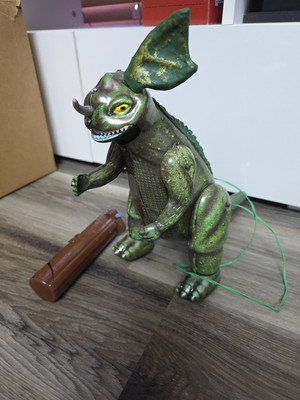 1960s Marusan Japan Bullmark Tin Battery Operated Remote Control Baragon Toy-image