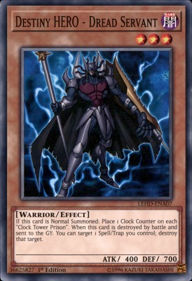 1st Ed Destiny HERO - Dread Servant LEHD-ENA07 Yugioh-image