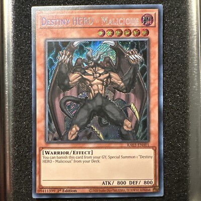 Destiny HERO - Malicious (Secret Rare) RA03-EN001 Quarter Century Bonanza-image