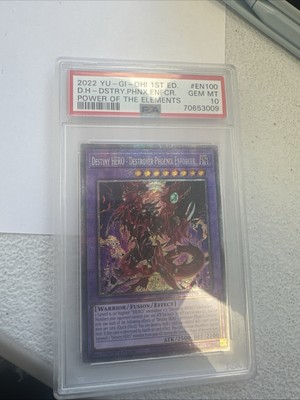 Yu-Gi-Oh TCG Destiny Hero Destroyer Phoenix Enforcer Starlight EN100 PSA 10-image