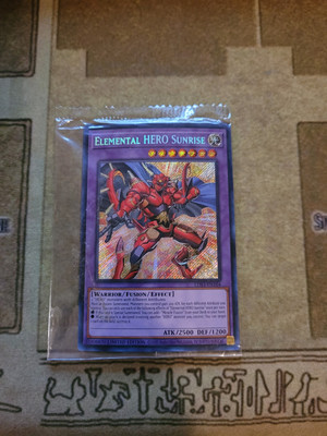 YUGIOH ELEMENTAL HERO SUNRISE LDS3-EN104 SECRET LIMITED EDITION SEALED -image