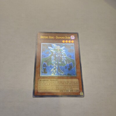 🌟Yu-Gi-Oh! TCG Destiny Hero - Diamond Dude EOJ-EN003 Ultimate Rare 1st Edition-image