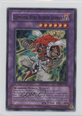 Elemental HERO Necroid Shaman 1st Ed. YuGiOh Enemy of Justice #EOJ-EN036 2u3-image