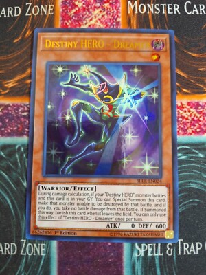 Yu-Gi-Oh! TCG Destiny HERO - Dreamer BLLR-EN024 Ultra Rare 1st Edition Near Mint-image