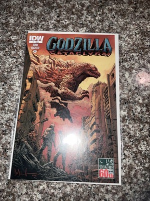 Godzilla Cataclysm #1 Dave Wachter Cover, IDW, 2014; Cullen Bunn! B&B-image