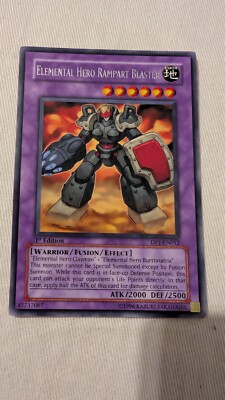 Yu-gi-oh! - Elemental Hero Rampart Blaster - DP1-EN012 - Rare 1st Ed. - NM-image