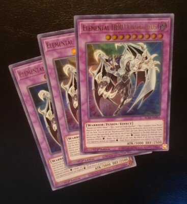 Yugioh Elemental HERO Chaos Neos Playset (3 Cards) BLAR-EN055 1st Ed Pack Fresh-image