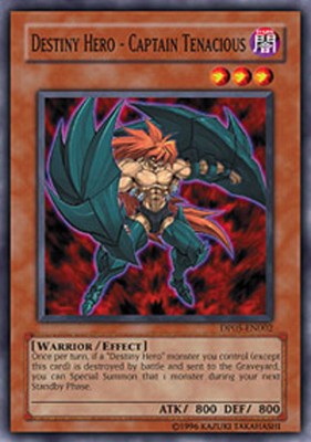 Destiny Hero - Captain Tenacious - DP05-EN002 - Common - 1st Edition Near Mint D-image