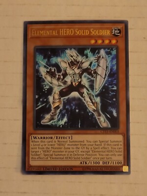Yugioh - Elemental HERO Solid Soldier - Holographic Ultra Rare - Limited Edition-image