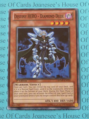 RYMP-EN033 Destiny HERO - Diamond Dude Yu-Gi-Oh Card 1st Edition New-image
